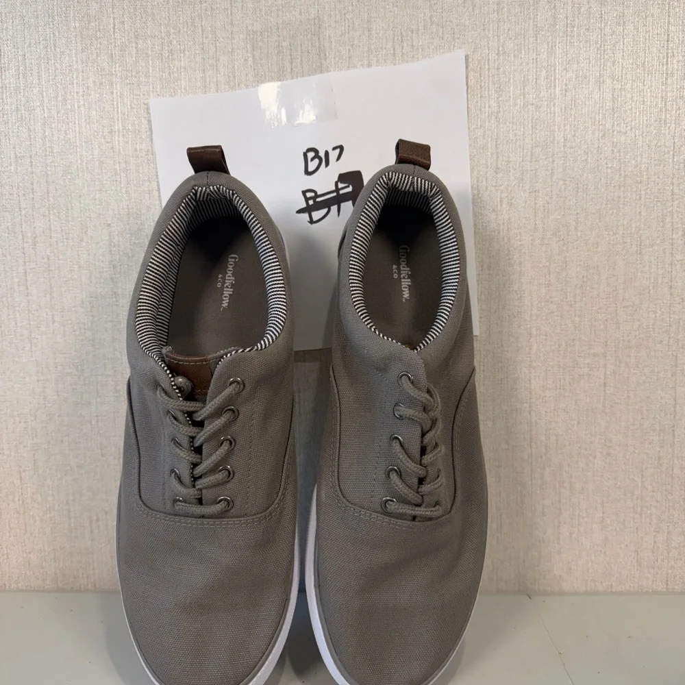Goodfellow & Co Men's Gray Low-Profile Lace-Up Sneakers‎